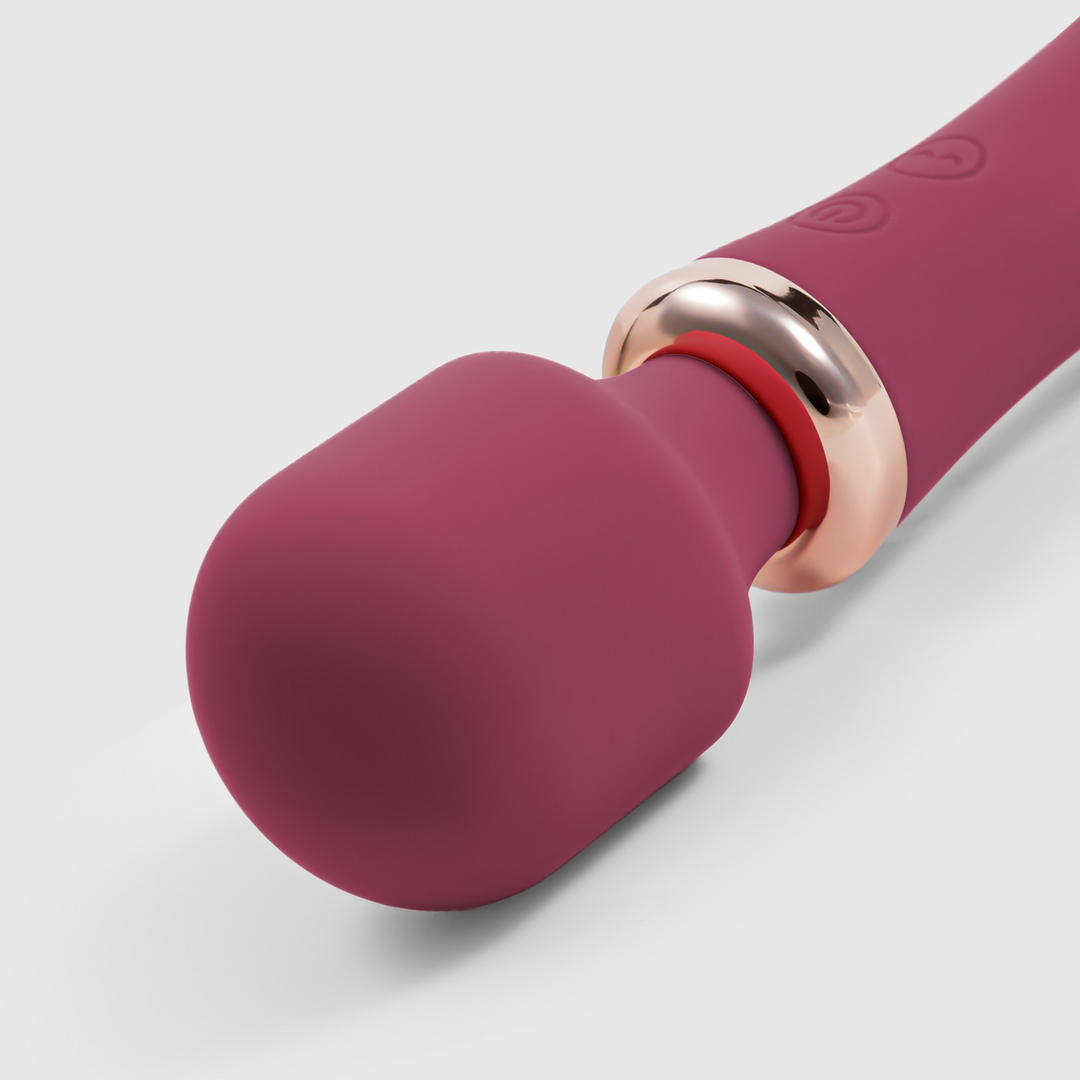 Jinx - Dual Wand Massager met Verwarmingsmodus - Rode Wijn - Afbeelding 4