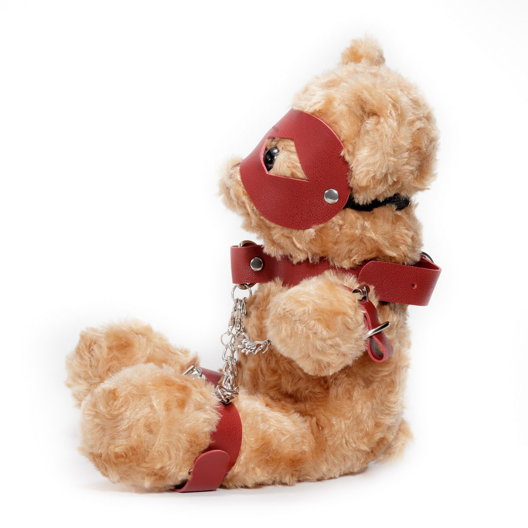 Crushito - Bondage Teddybeer - 31 cm - Rood - Afbeelding 2