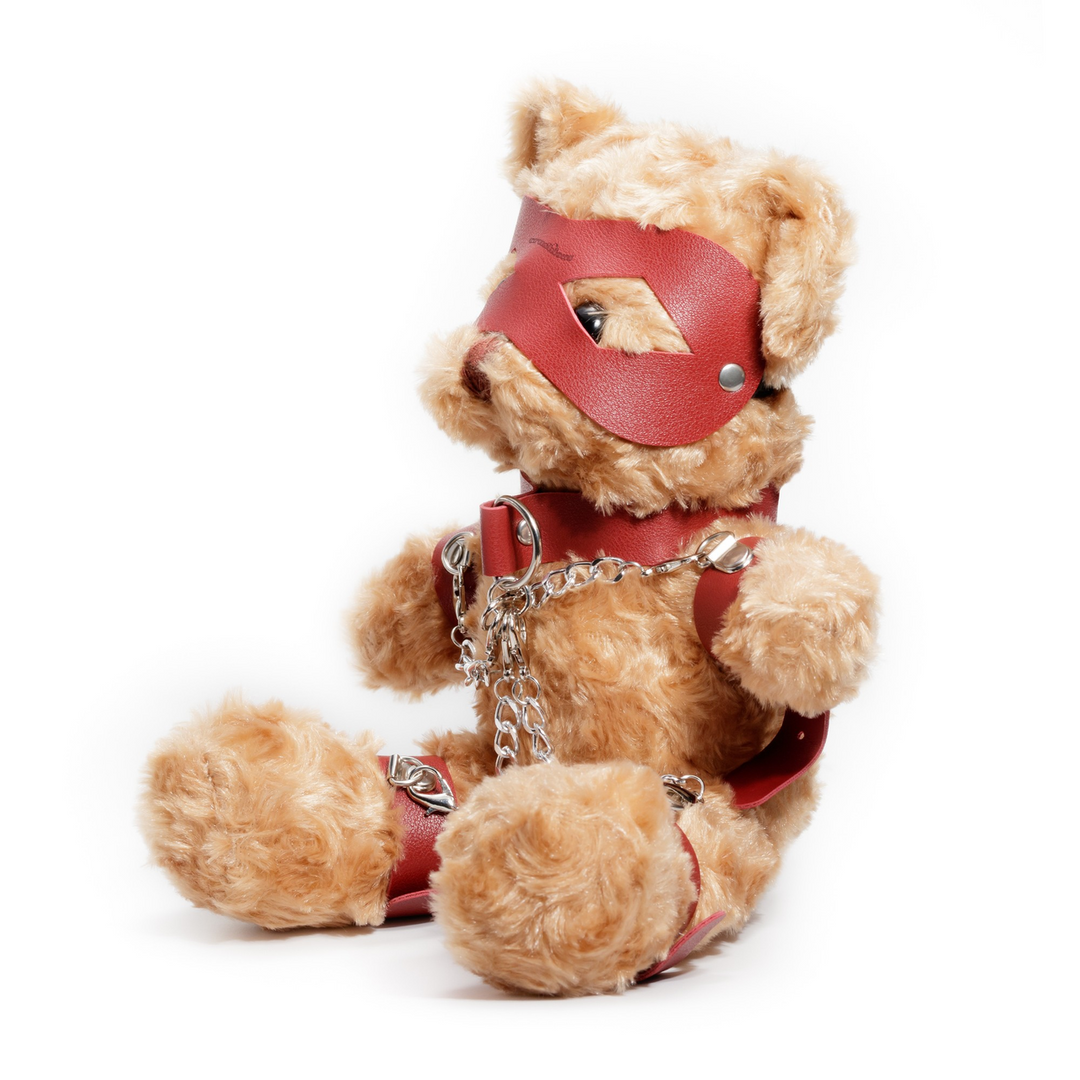 Crushito - Bondage Teddybeer - 31 cm - Rood - Afbeelding 4