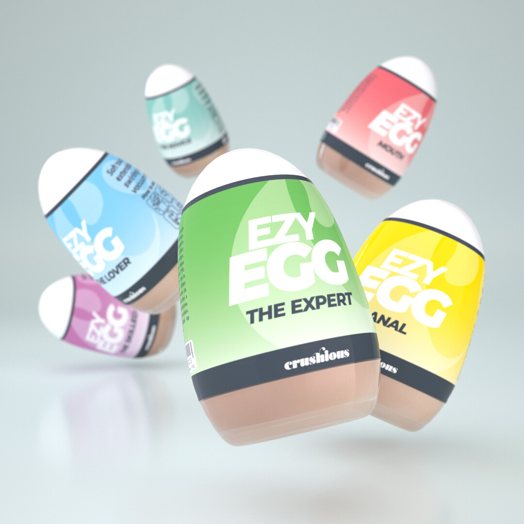 Ezy Egg - Masturbator Ei - 6 Stuks - Multicolor - Afbeelding 4