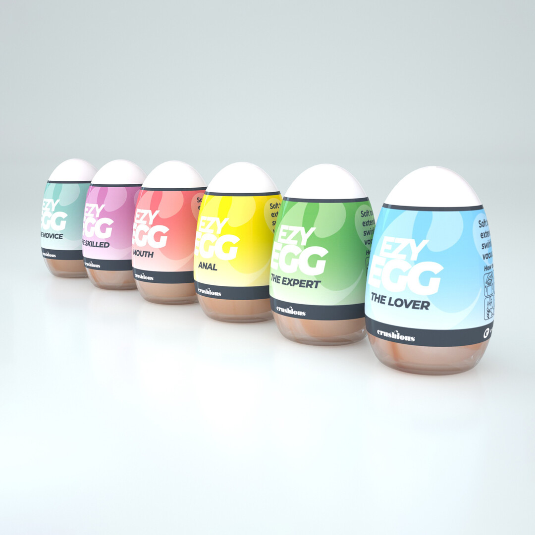 Ezy Egg - Masturbator Ei - 6 Stuks - Multicolor - Afbeelding 5