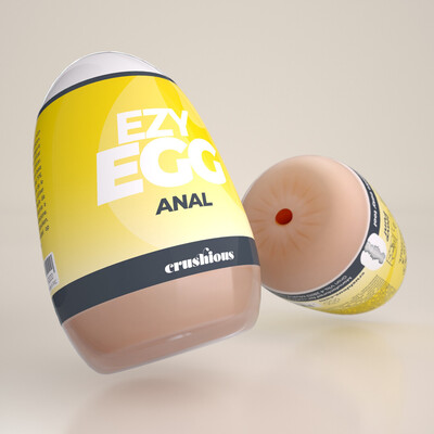 Ezy Egg - Masturbator Ei - Anaal - Geel