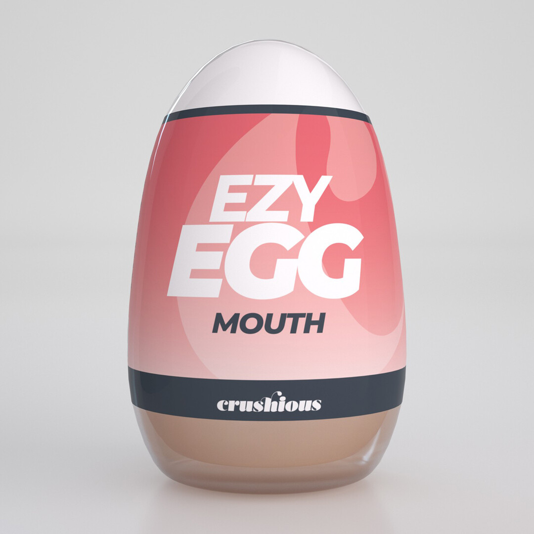 Ezy Egg - Masturbator Ei - Mond - Rood - Afbeelding 2