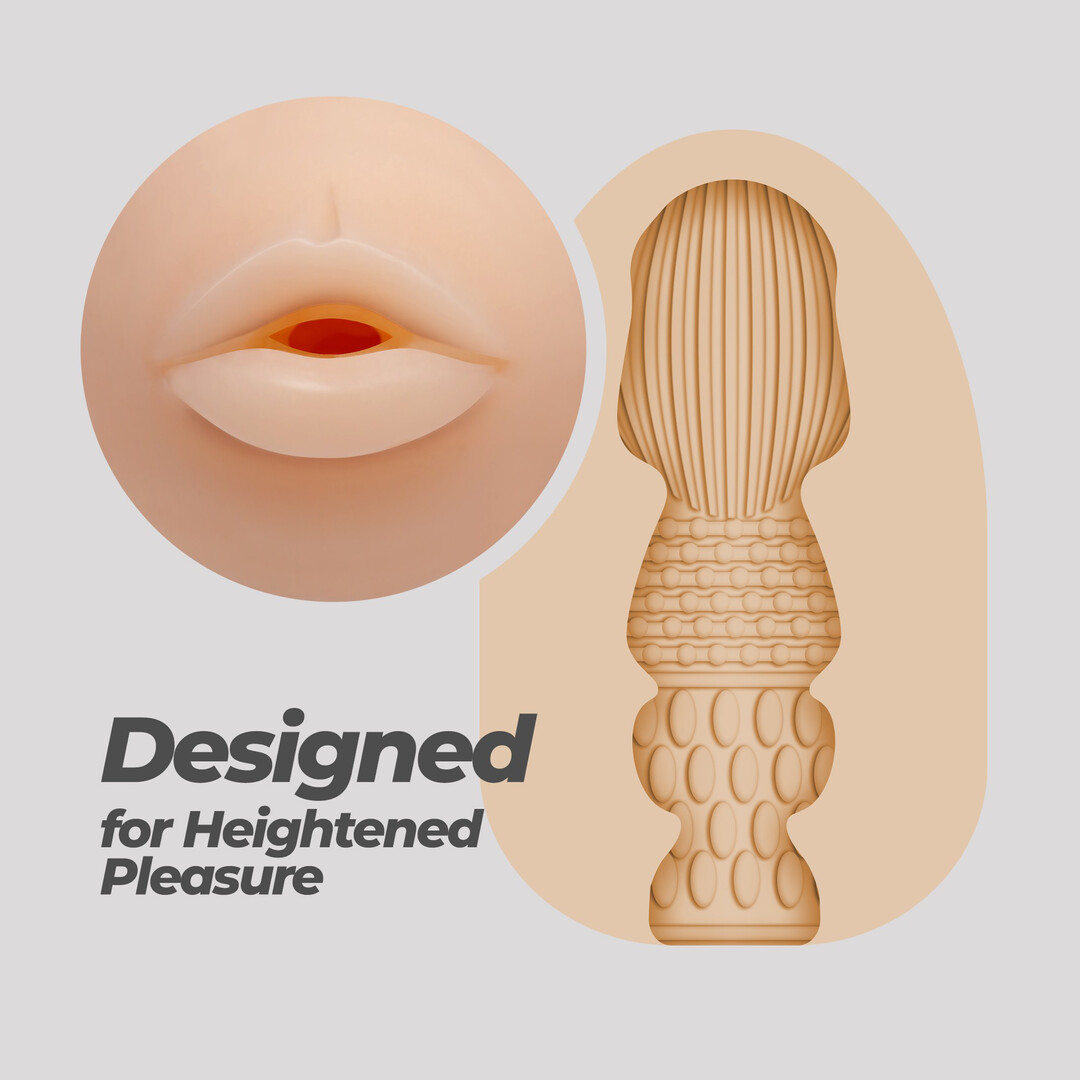 Ezy Egg - Masturbator Ei - Mond - Rood - Afbeelding 7