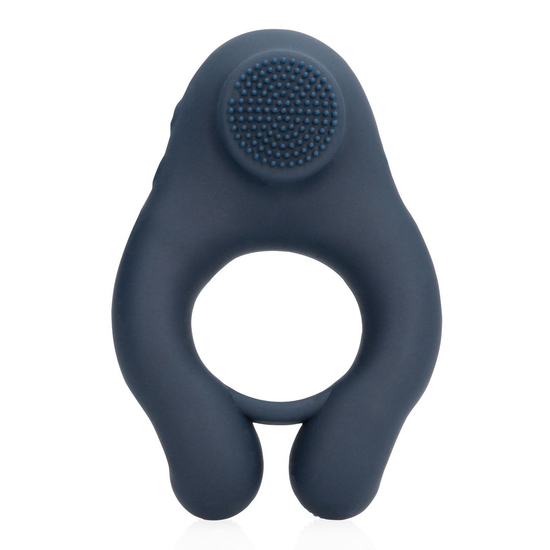 Vibrerende Cockring met Clitoris Stimulatie - Indigo Blauw - Afbeelding 4