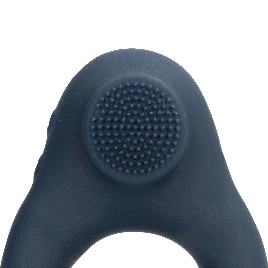 Vibrerende Cockring met Clitoris Stimulatie - Indigo Blauw - Afbeelding 7