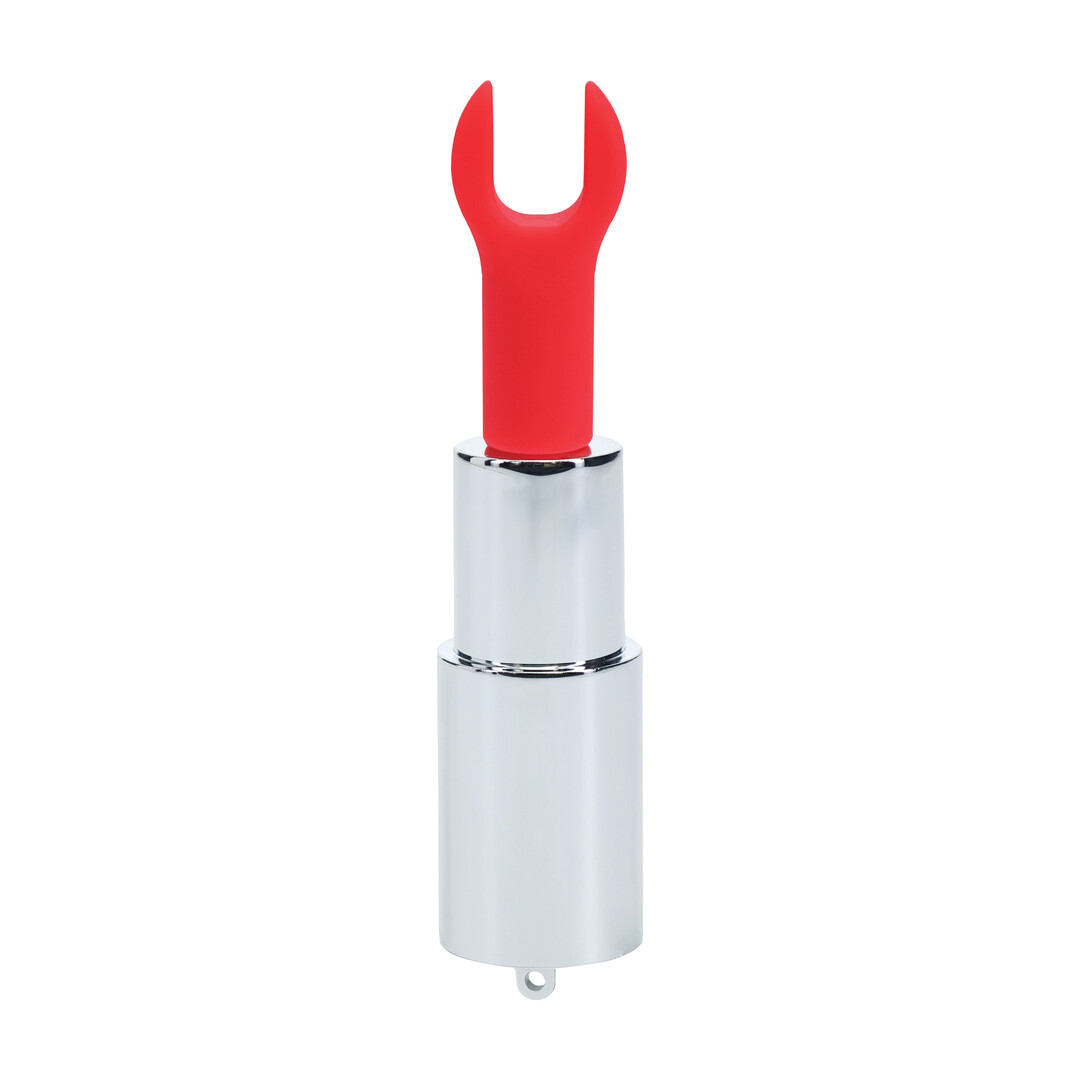 Angel - Lipstick Vibrator with 4 Attachments - Clear - Afbeelding 4